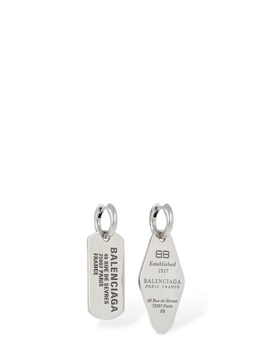 Luisaviaroma Orecchini In Ottone Con Logo