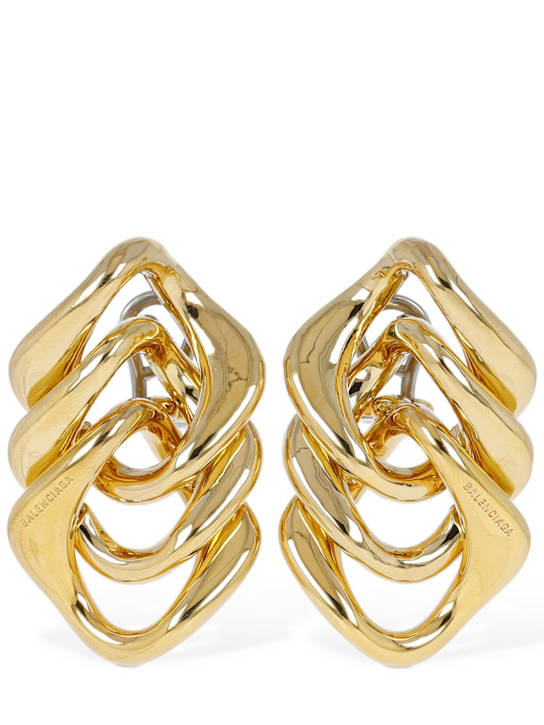 Luisaviaroma Orecchini Linked in ottone