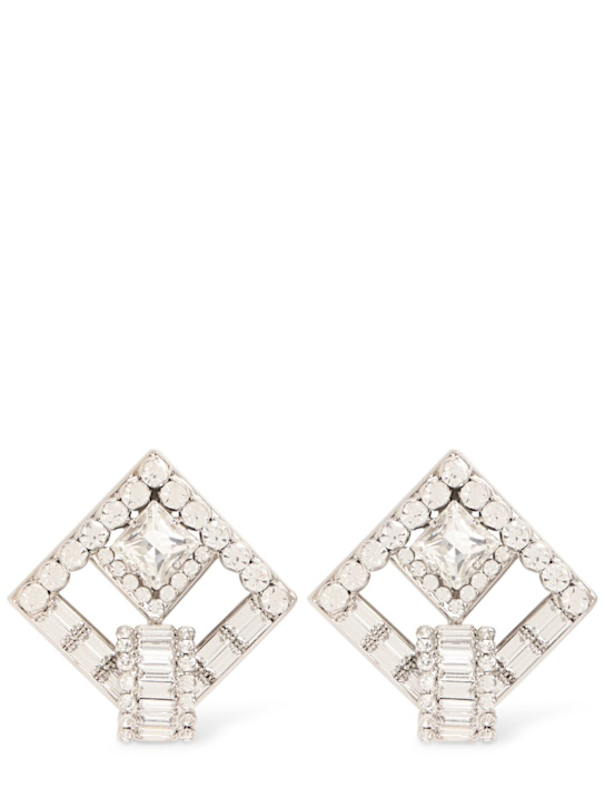 Luisaviaroma Orecchini quadrati con cristalli