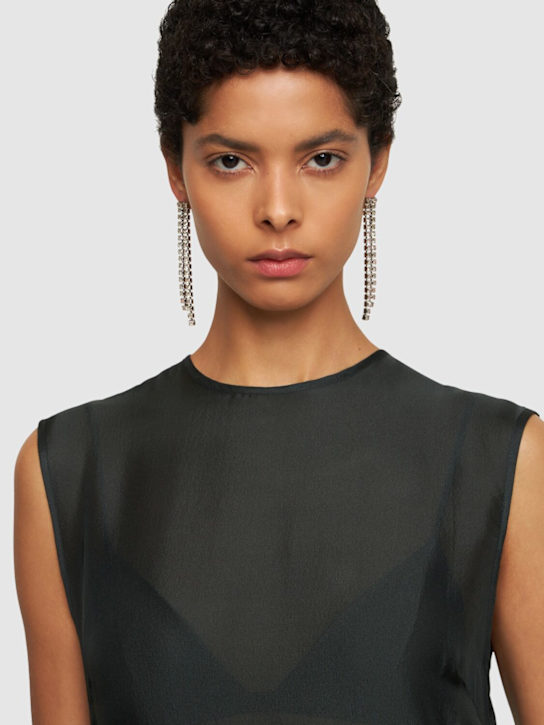 Luisaviaroma Orecchini Vetro Con Cristalli