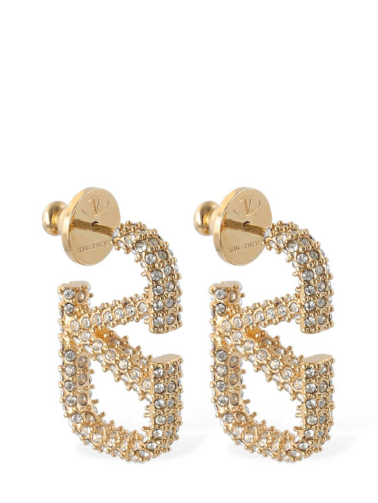 Luisaviaroma Orecchini Vlogo con cristalli 2.5cm