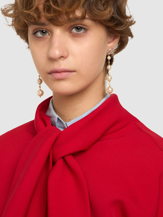 Luisaviaroma Orecchini Vlogo Con Perle