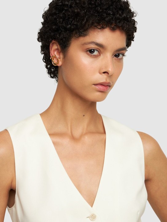 Luisaviaroma Orecchino Bo Lasso In Vermeil