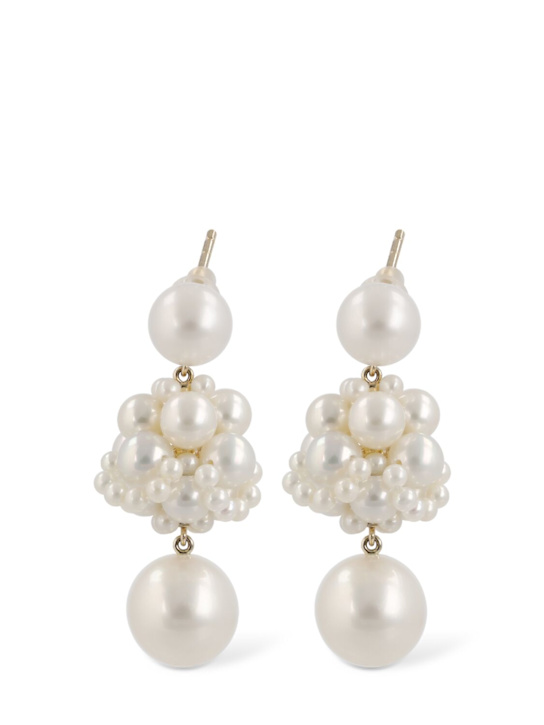 Luisaviaroma Orecchino Dora in oro 14kt con perle