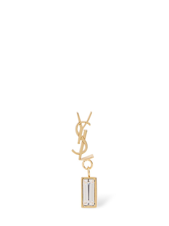 Luisaviaroma Orecchino singolo monogram in ottone