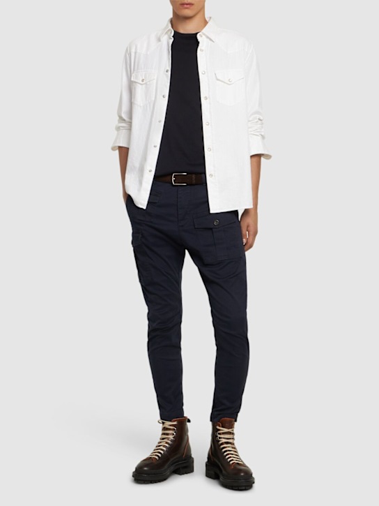 Luisaviaroma Pantaloni Cargo In Cotone Stretch