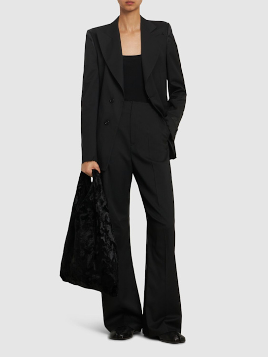 Luisaviaroma Pantaloni Dritti In Misto Viscosa