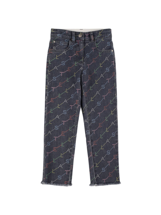 Luisaviaroma Pantaloni in denim di cotone stampato