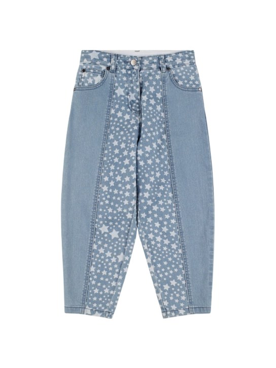 Luisaviaroma Pantaloni in denim di cotone stampato