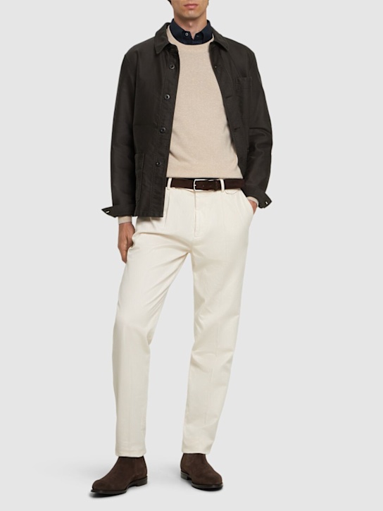 Luisaviaroma Pantaloni In Gabardina Di Cotone