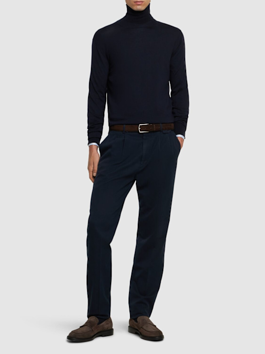 Luisaviaroma Pantaloni In Gabardina Di Cotone