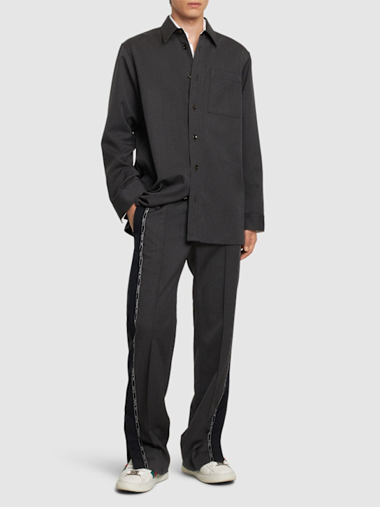 Luisaviaroma Pantaloni In Lana Con Coulisse