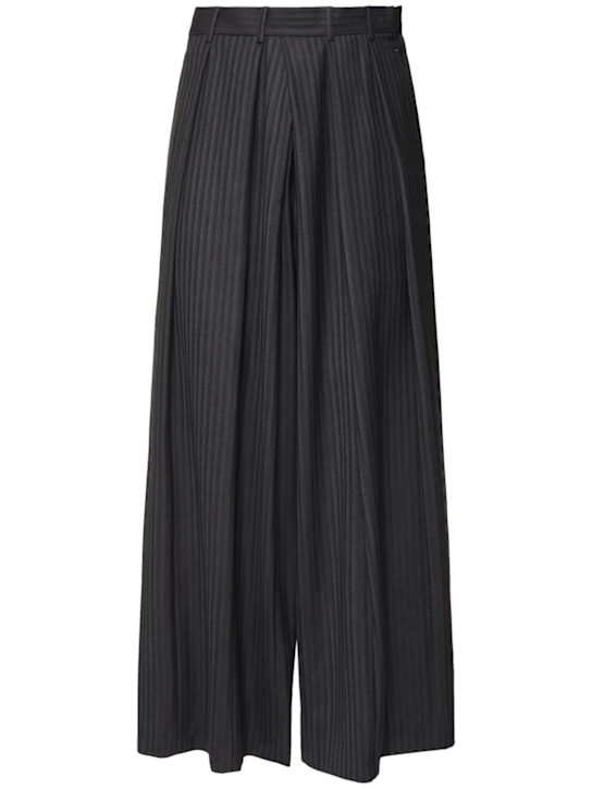 Luisaviaroma Pantaloni in lana gessata con pinces