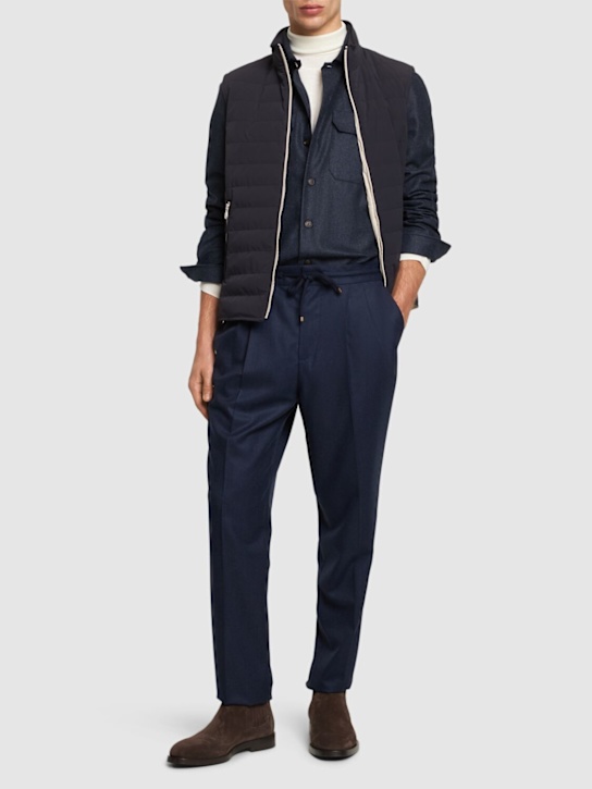 Luisaviaroma Pantaloni Jogger In Flanella Di Lana