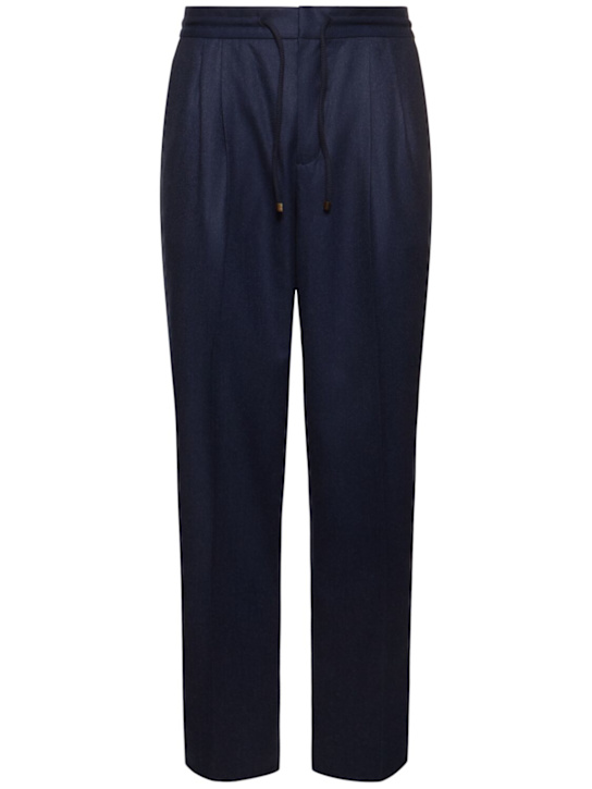 Luisaviaroma Pantaloni jogger in flanella di lana