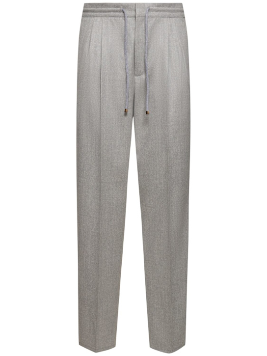 Luisaviaroma Pantaloni jogger in flanella di lana
