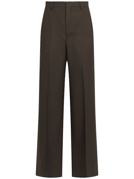 Luisaviaroma Pantaloni larghi in gabardina di lana