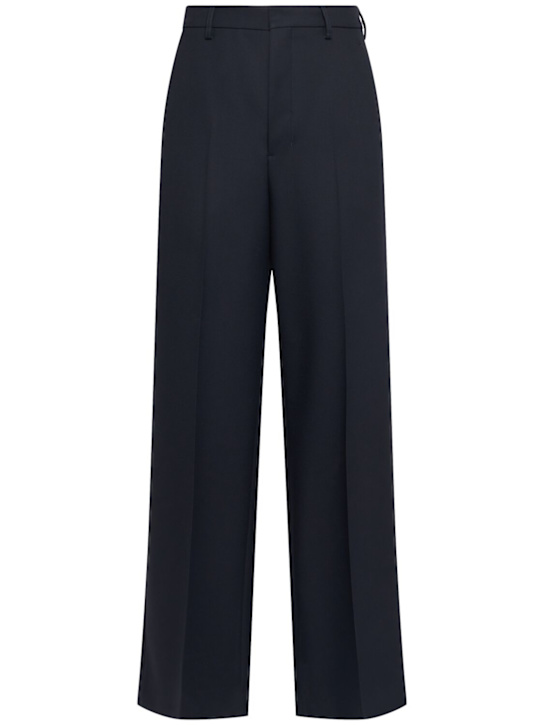 Luisaviaroma Pantaloni larghi in gabardina di lana