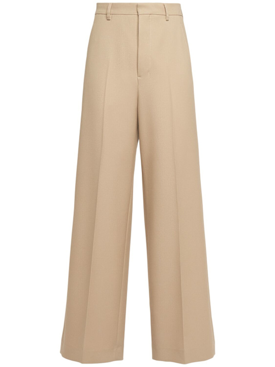 Luisaviaroma Pantaloni larghi in gabardina di lana