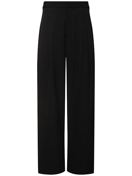 Luisaviaroma Pantaloni larghi in lana con pinces