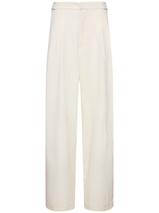 Luisaviaroma Pantaloni larghi in lana con pinces