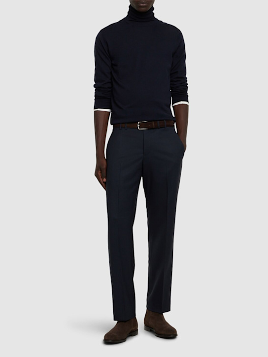 Luisaviaroma Pantaloni Michael In Lana Stretch