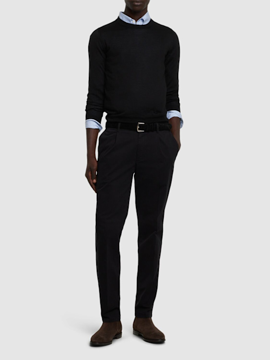 Luisaviaroma Pantaloni Pienza In Cotone Stretch