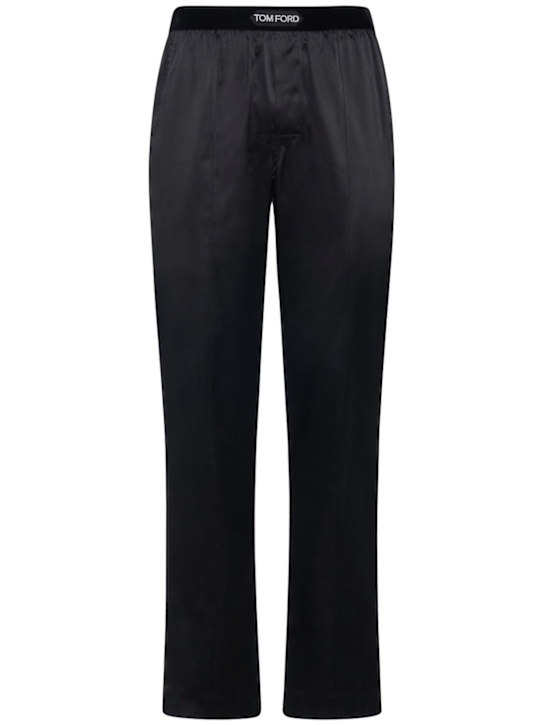 Luisaviaroma Pantaloni pigiama in raso di seta