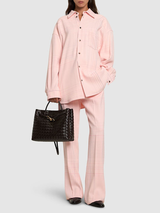 Luisaviaroma Pantaloni Svasati Notebook In Viscosa