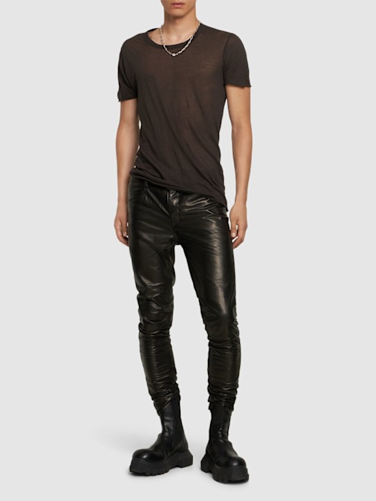 Luisaviaroma Pantaloni Tyrone In Pelle