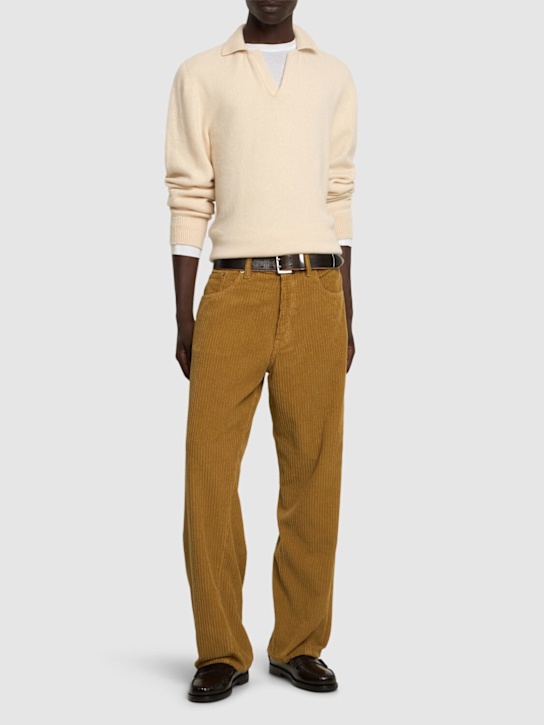 Luisaviaroma Pantaloni Wide Twist In Millerighe