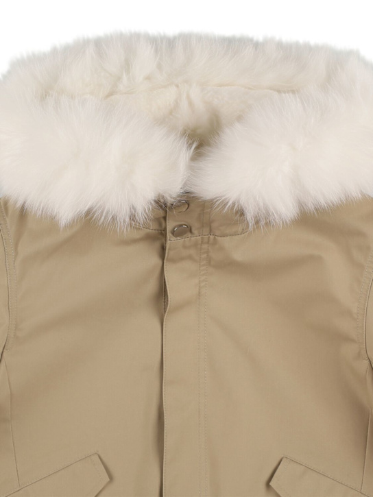 Luisaviaroma Parka In Misto Cotone Con Cappuccio