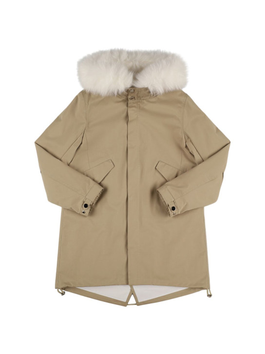 Luisaviaroma Parka in misto cotone con cappuccio