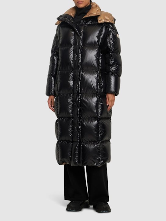 Luisaviaroma Parnaiba Nylon Laqué Long Down Jacket