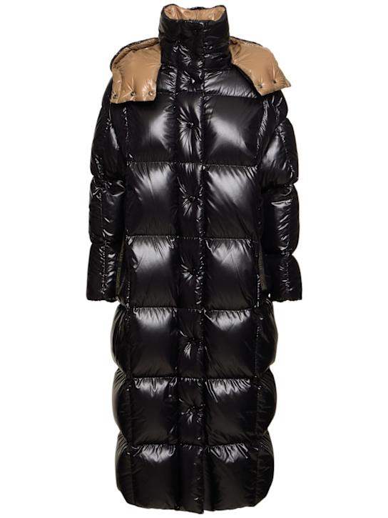 Luisaviaroma Parnaiba nylon laqué long down jacket