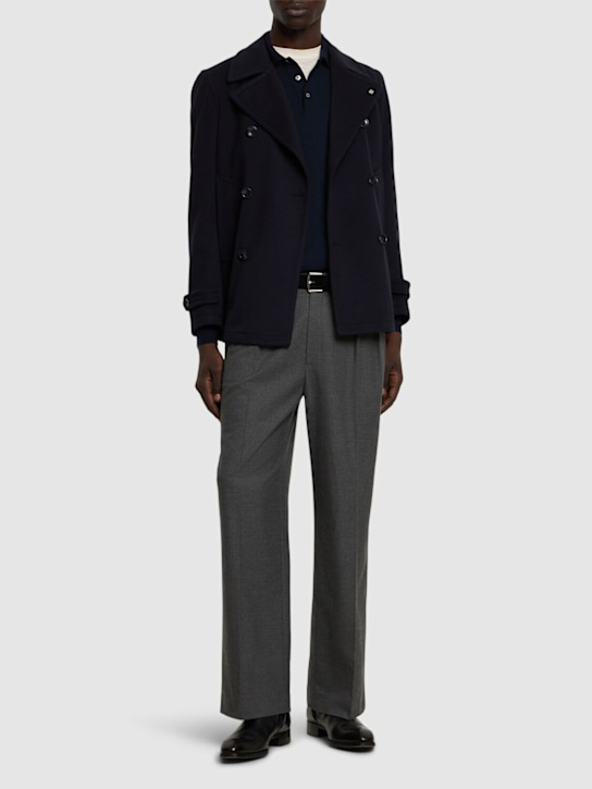 Luisaviaroma Peacoat In Lana E Cashmere