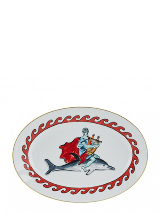 Luisaviaroma Piatto Nettuno in porcellana 34cm