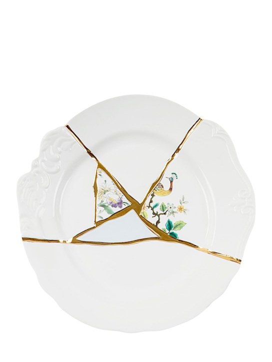 Luisaviaroma Piatto piano Kintsugi in porcellana