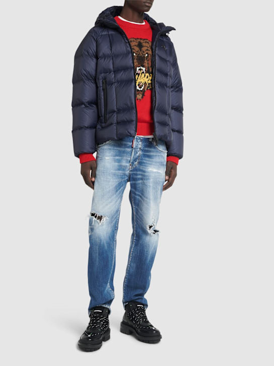 Luisaviaroma Piumino 3D In Ripstop Con Cappuccio
