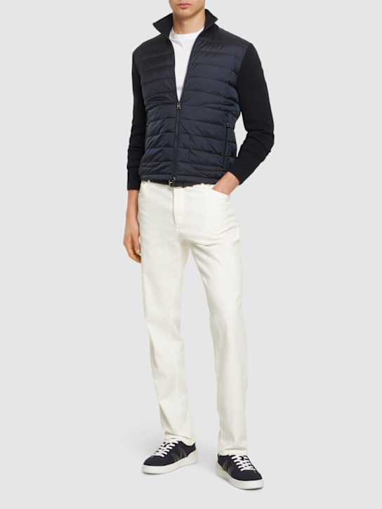Luisaviaroma Piumino Con Misto Lana Tricot