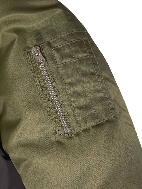 Luisaviaroma Piumino In Nylon Colorblock