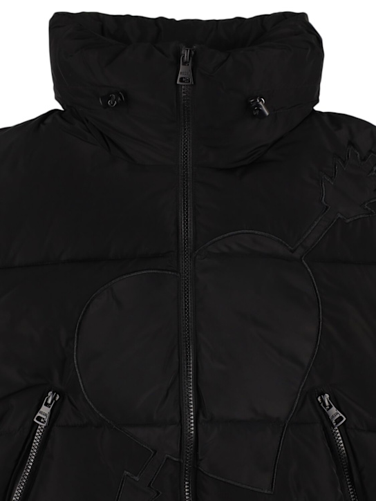 Luisaviaroma Piumino In Nylon Con Logo Ricamato