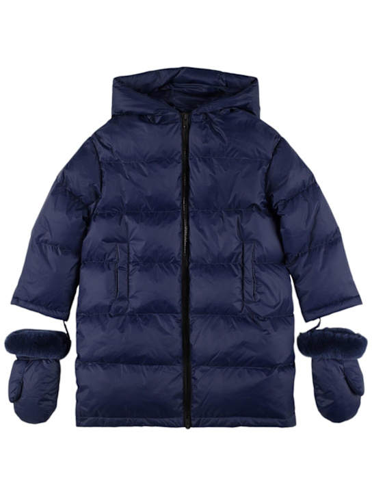 Luisaviaroma Piumino lungo in poly con cappuccio