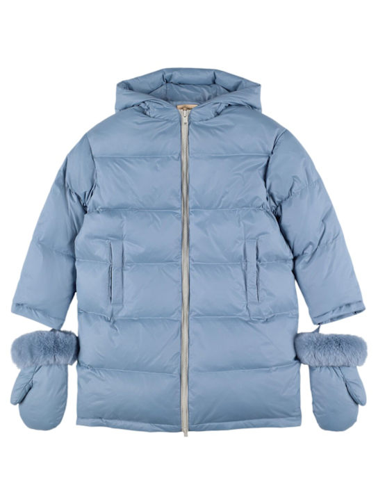 Luisaviaroma Piumino lungo in poly con cappuccio