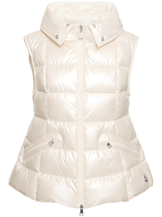 Luisaviaroma Piumino Smanicato Anse In Nylon Lamé