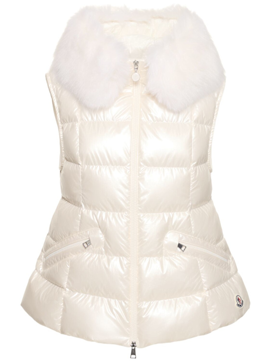 Luisaviaroma Piumino smanicato Anse in nylon lamé