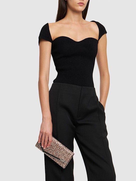 Luisaviaroma Pochette Emmie In Pelle Glitter