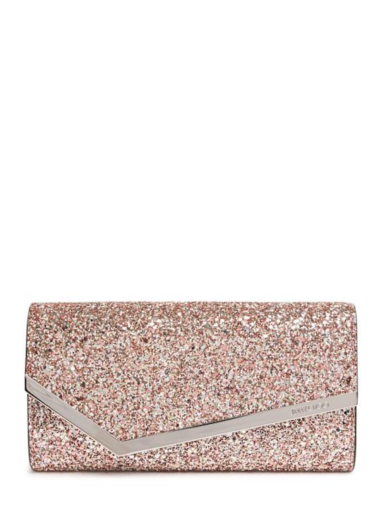 Luisaviaroma Pochette Emmie in pelle glitter
