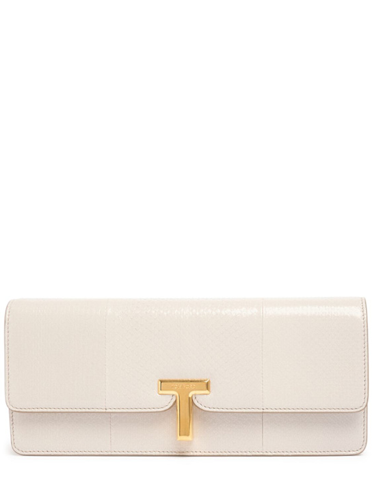 Luisaviaroma Pochette in pelle lucida