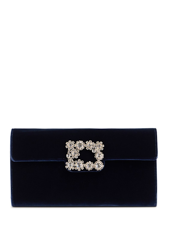 Luisaviaroma Pochette in velluto / fibbia decorata